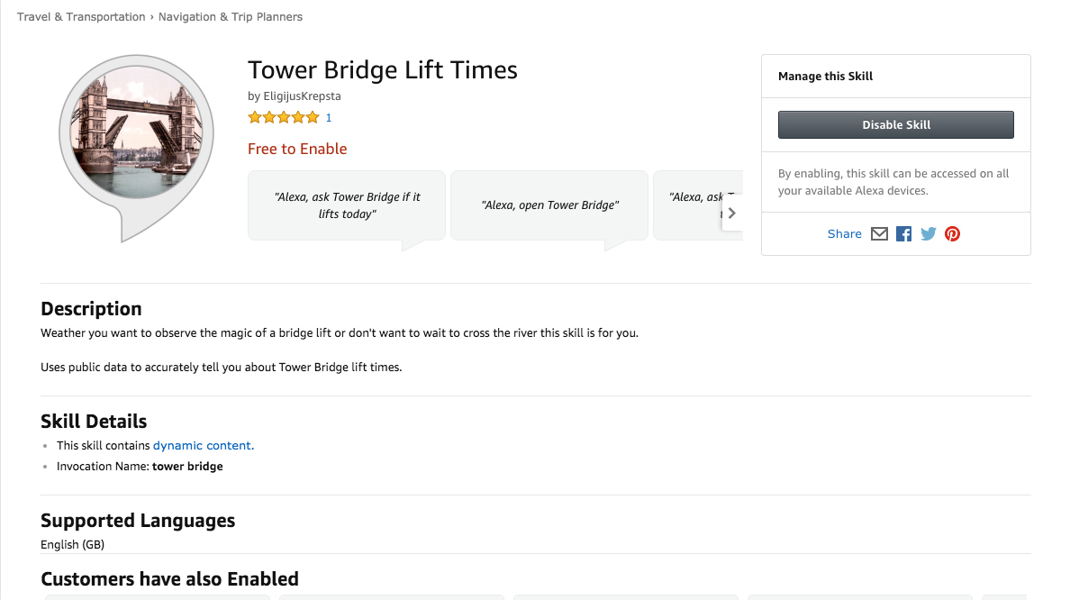 Tower Bridge Lift Times